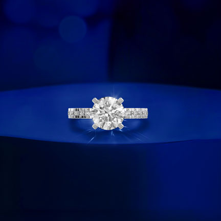 Celestia Padma Cut Solitaire Diamond Ring