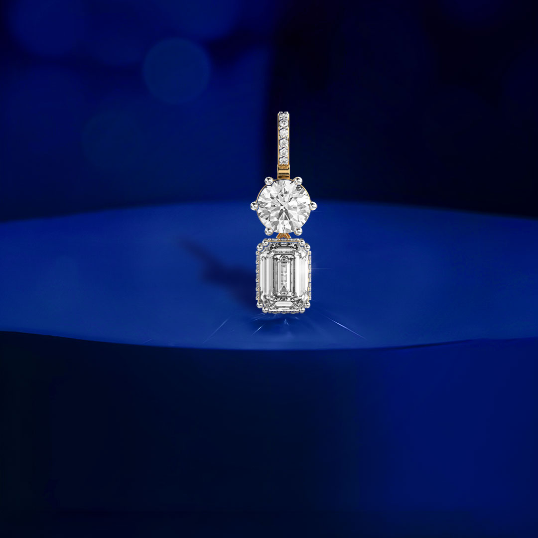 Pixie Padma Cut Diamond Pendant (Without Chain)