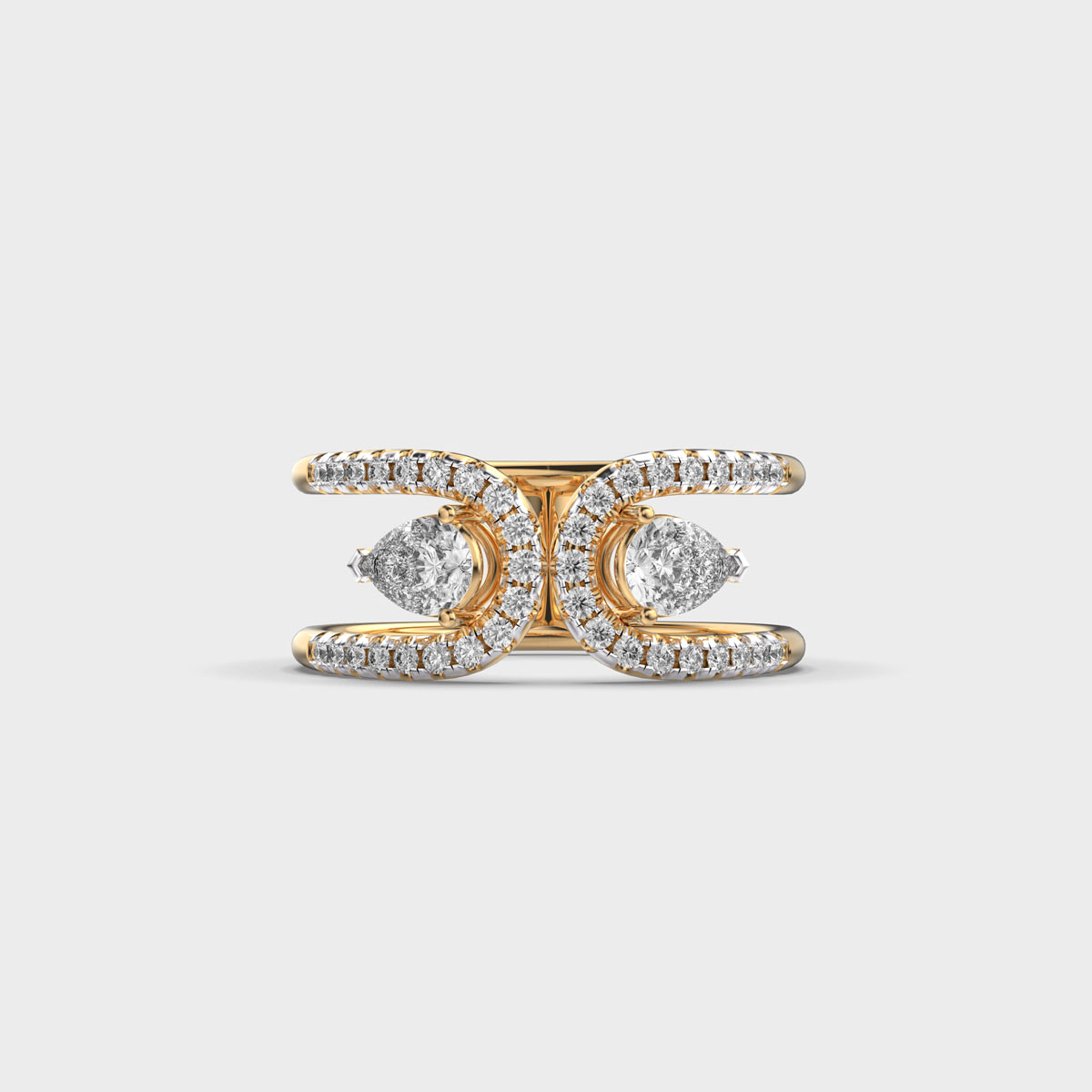 Her Tiara Diamond Encrusted Ring