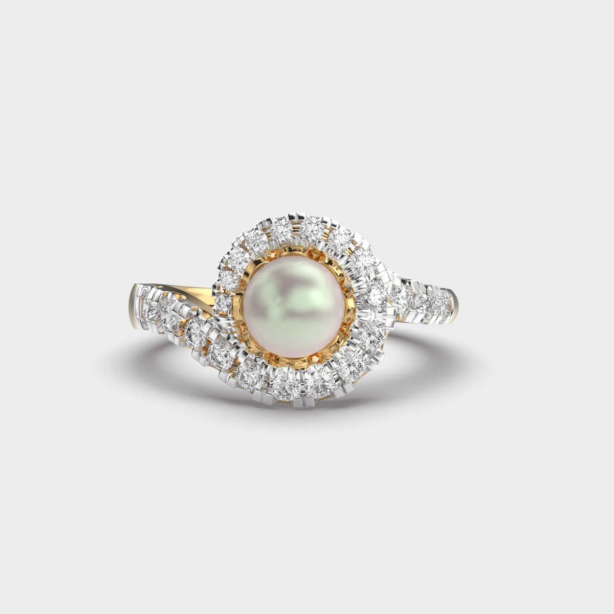 Pearl of Paradise Diamond Ring