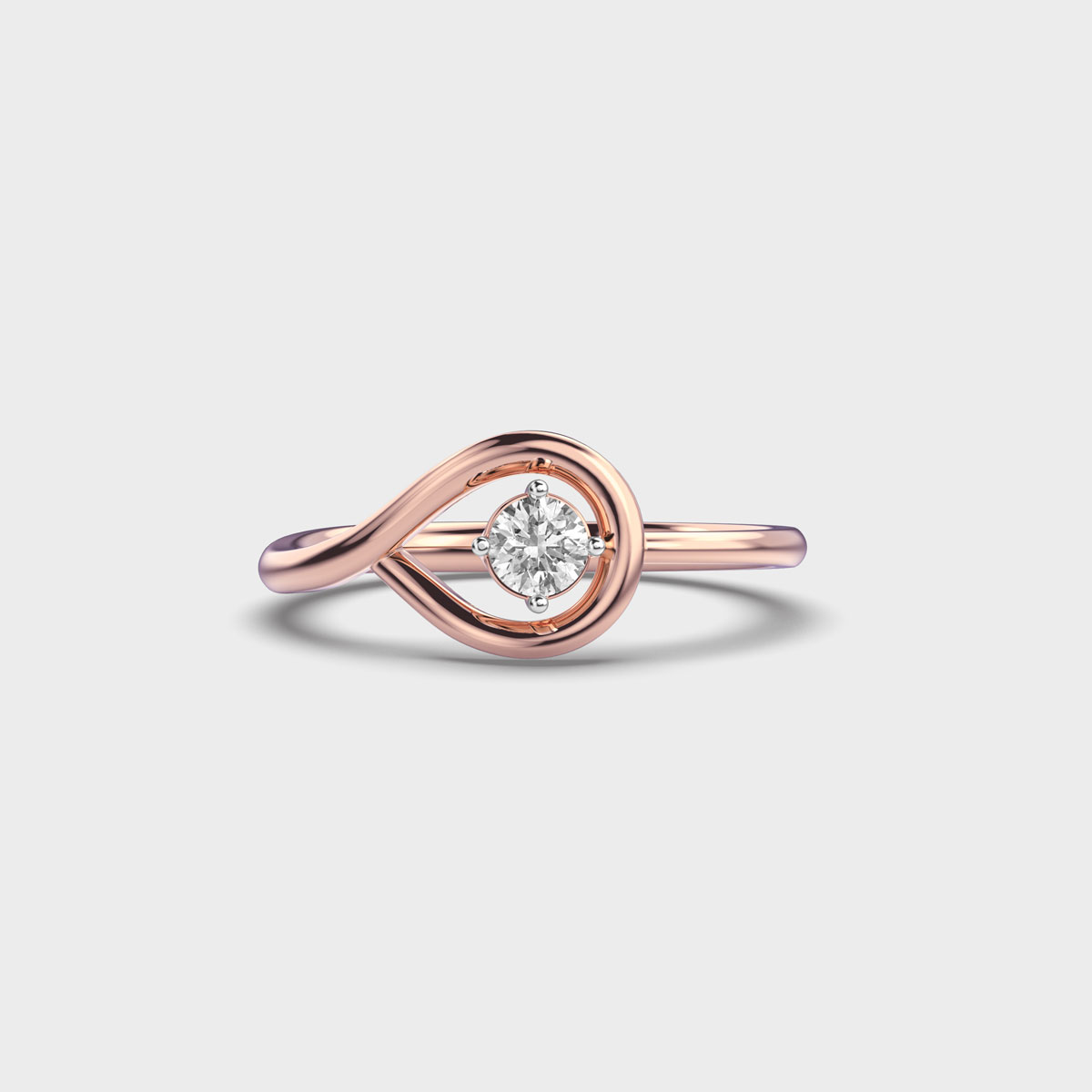 One Shimmering Gaze Diamond Ring