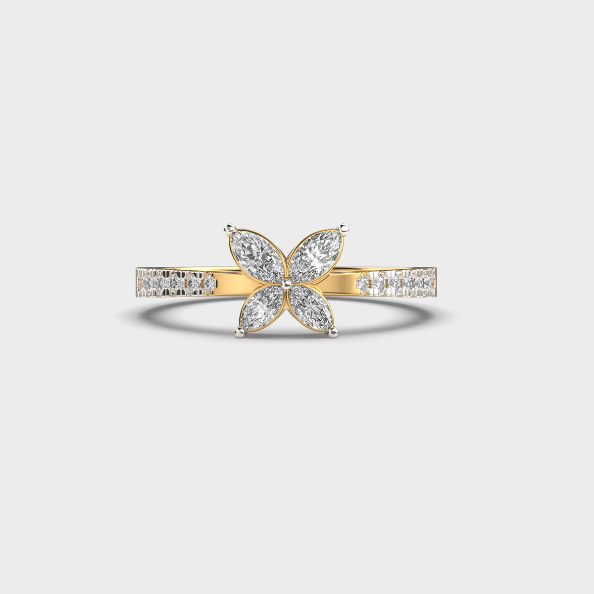 Baby Butterfly Flit Diamond Ring