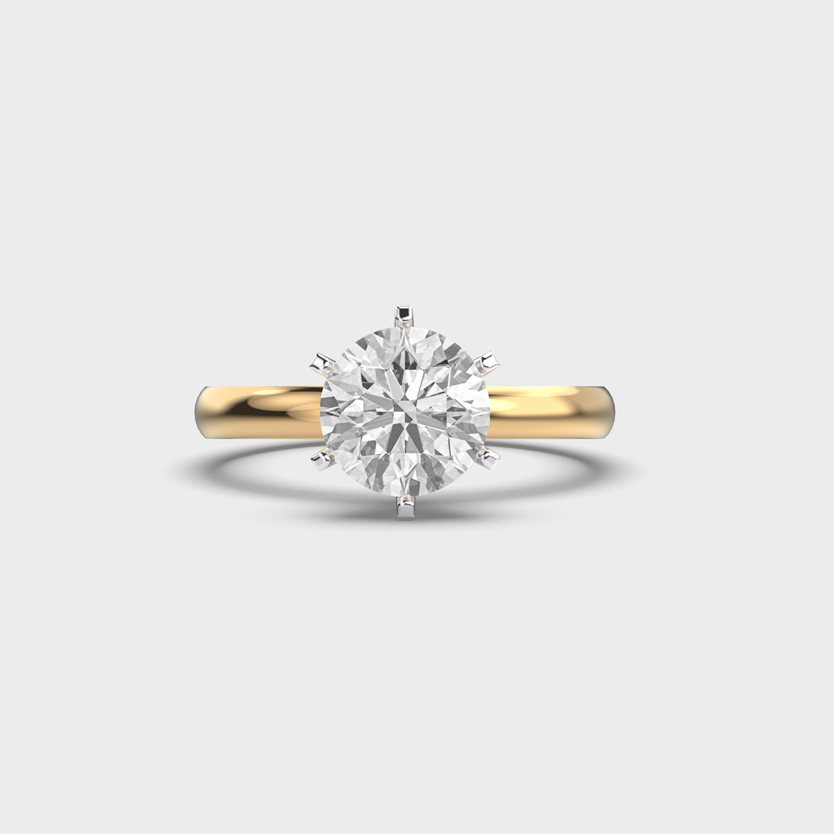 Regal Solitaire Radiance Diamond Ring