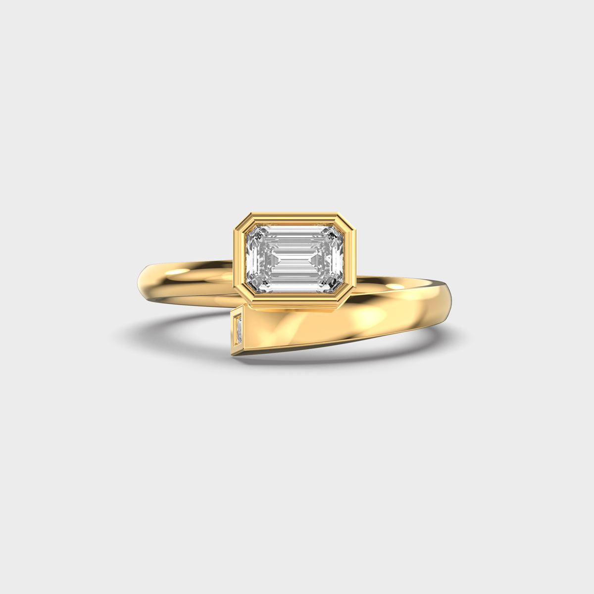 Silas Silique Baguette Diamond Ring