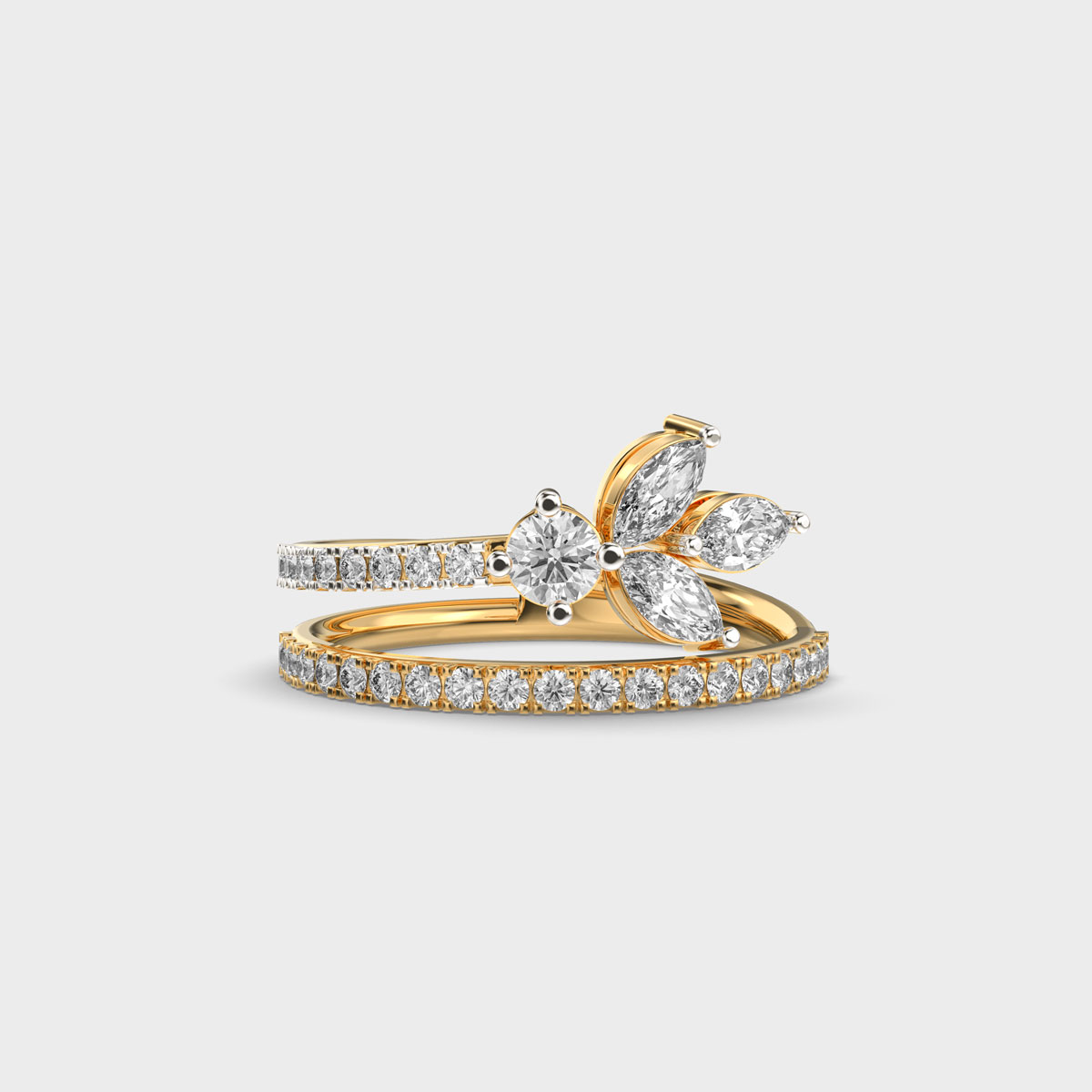 Celestial Nova Diamond Cocktail Ring