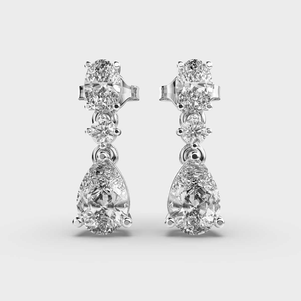 Alluring Gaze Diamond Dangler Earrings