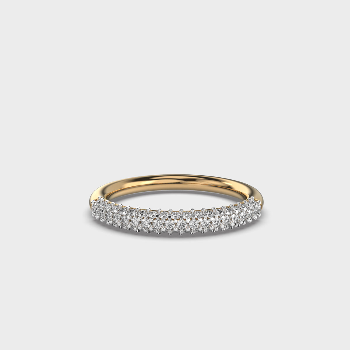 Intricate Diamond Infinity Band Ring