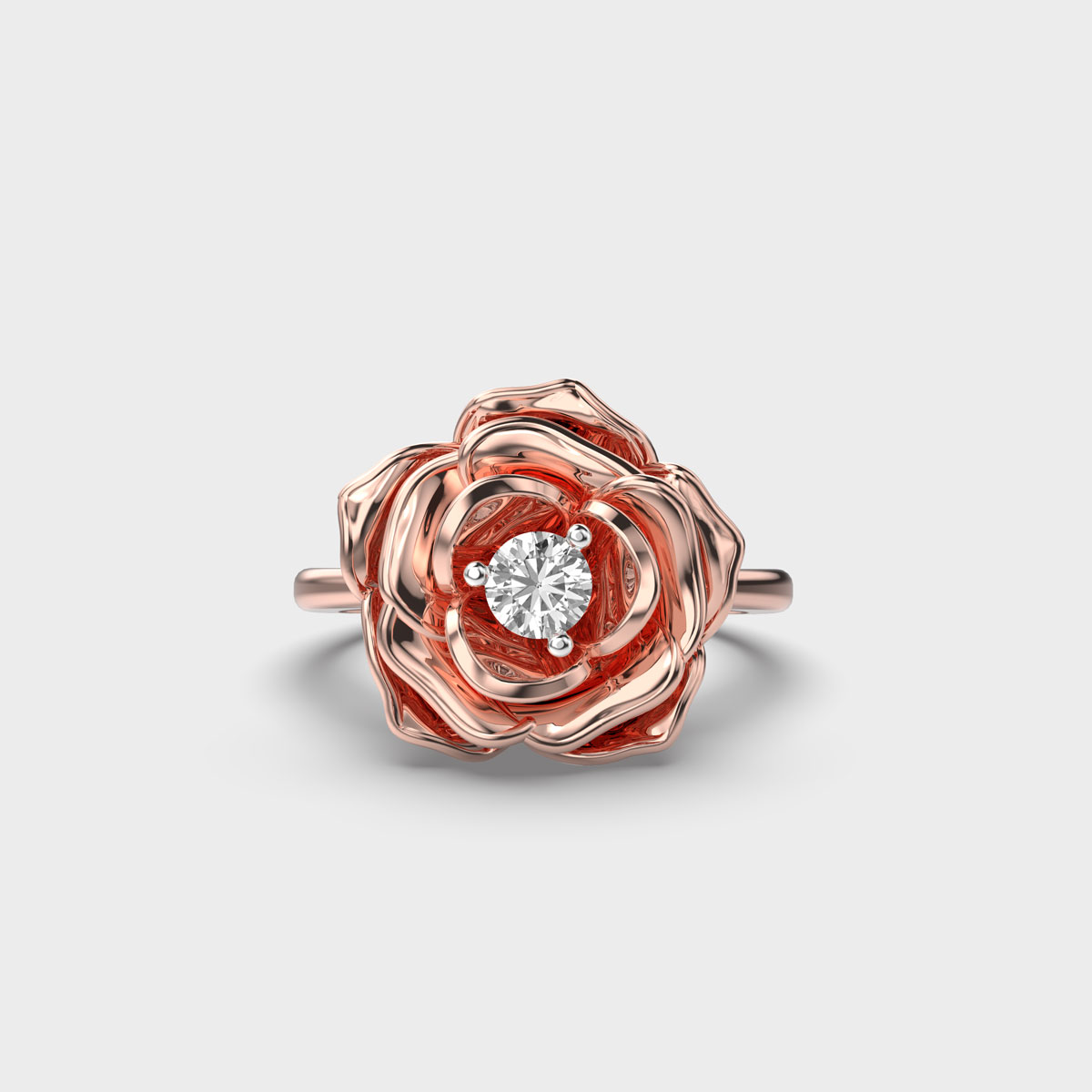 Regal Rose Diamond Ring for Women