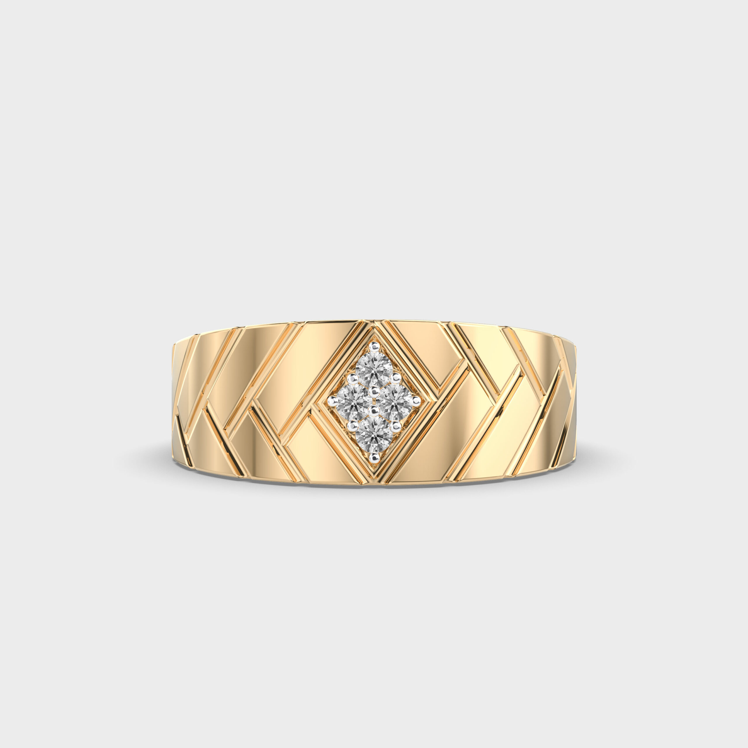 Aura Trace Diamond Ring For Men